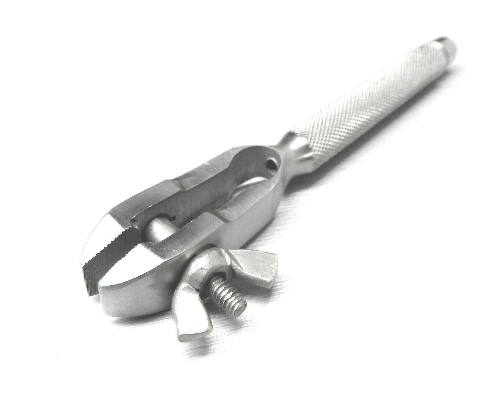 Hand Vise Clamp Hand Held Tool Universal Work Holder Narrow Jaws Hollow Handle