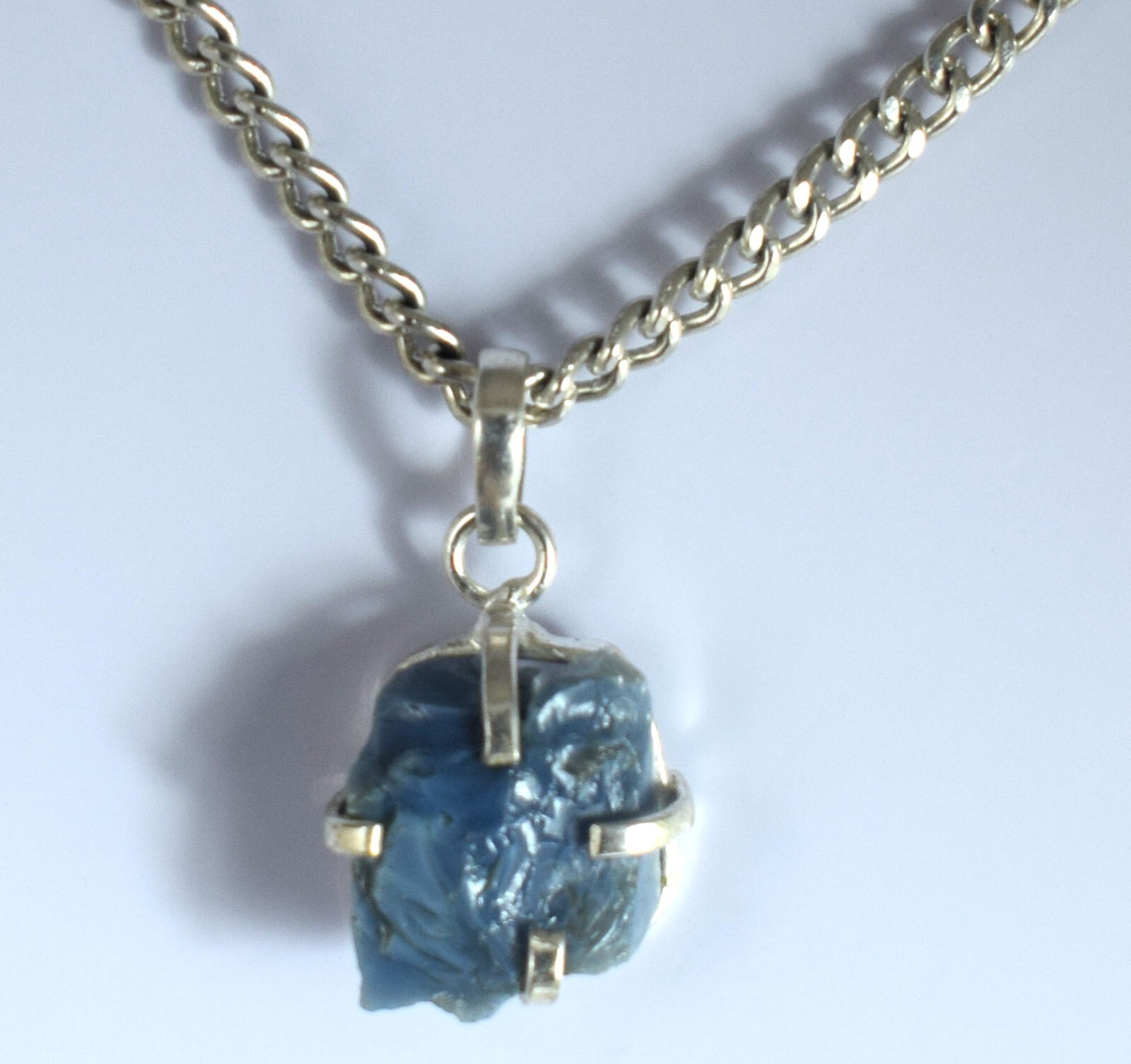 14.85 Ct Natural Blue Opal Australian Gemstone Rough Pendant Certified Best Deal