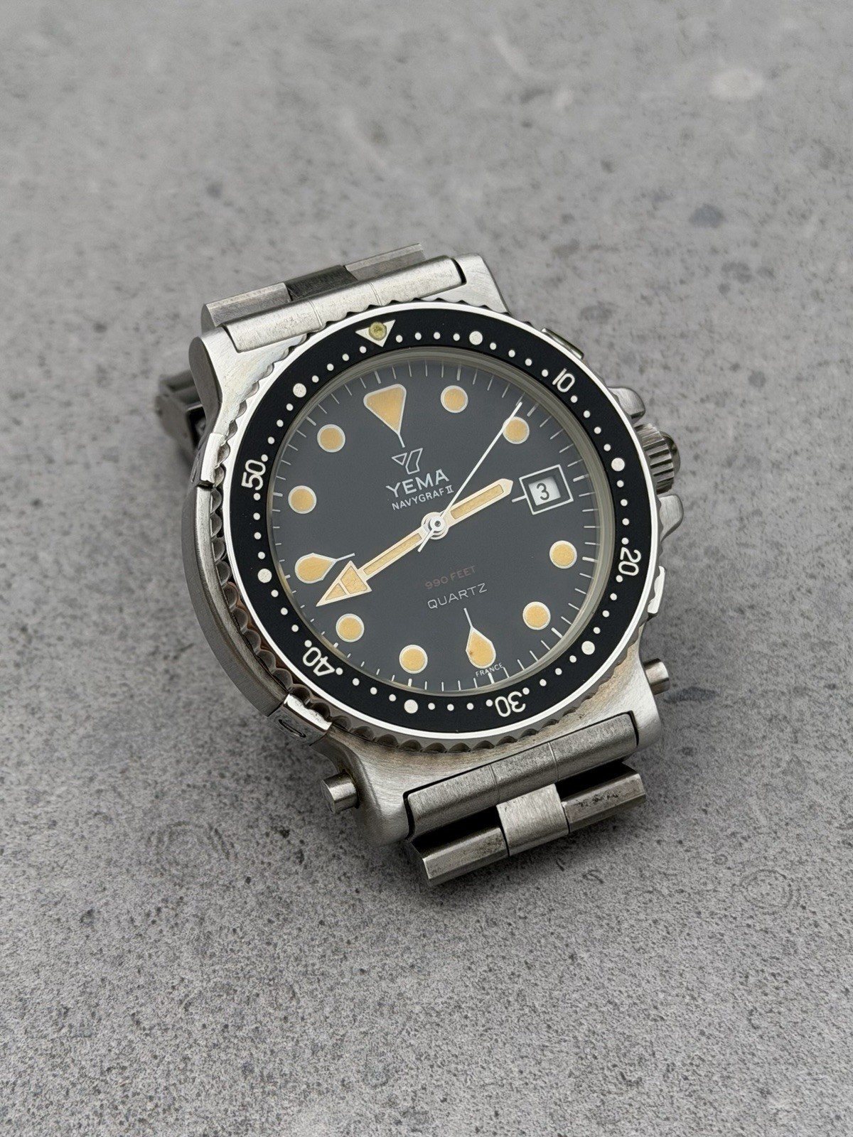 1980s Yema Navygraf II Watch