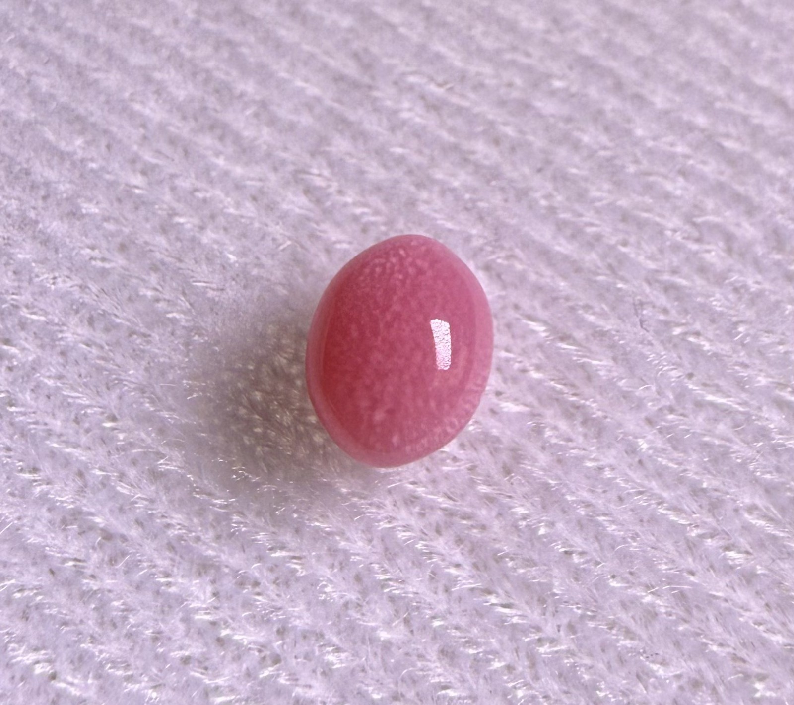 1.1ct Natural Conch Pearl, Oval Shape, Pink Color, Good Flame