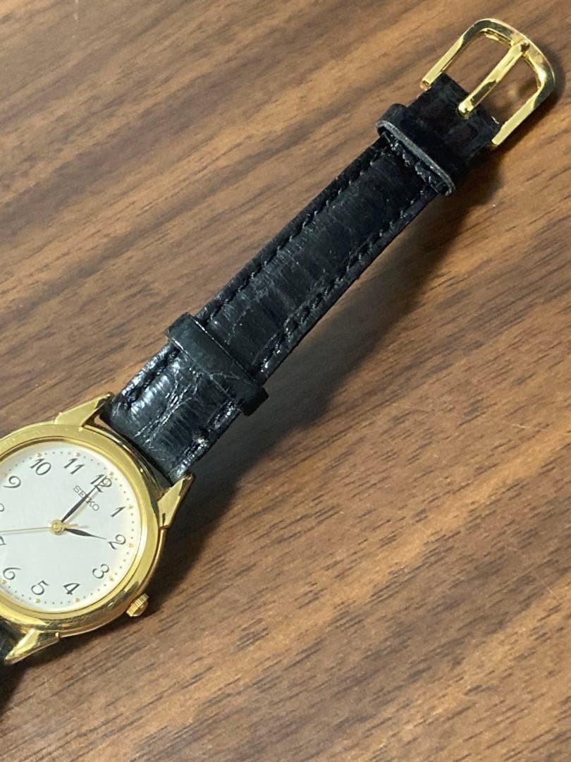 SEIKO Round Gold Color 7N01-6880 Watch From Japan
