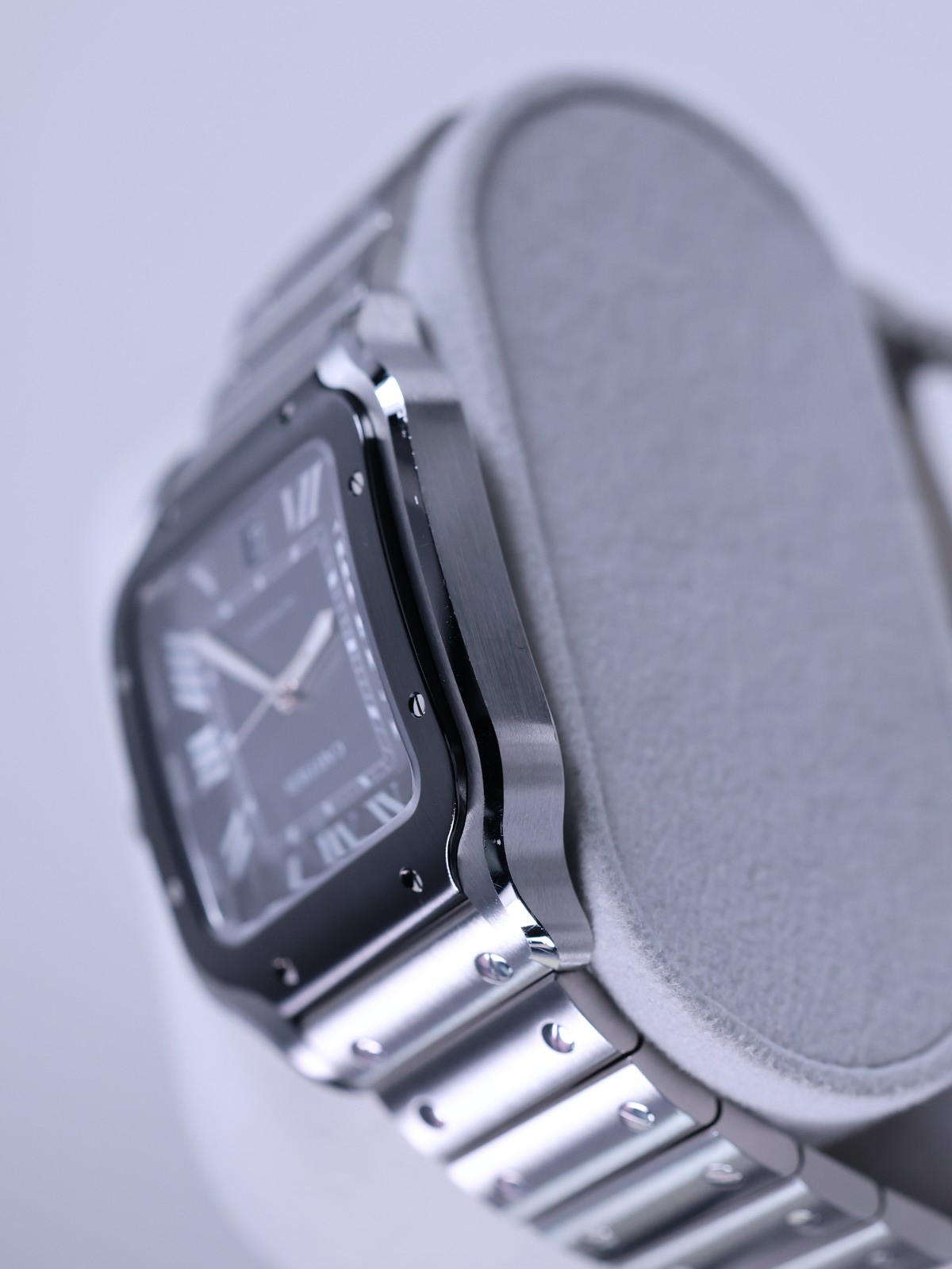 Cartier Santos de Cartier LM WSSA0037 47.5mm Gray Dial Full Set