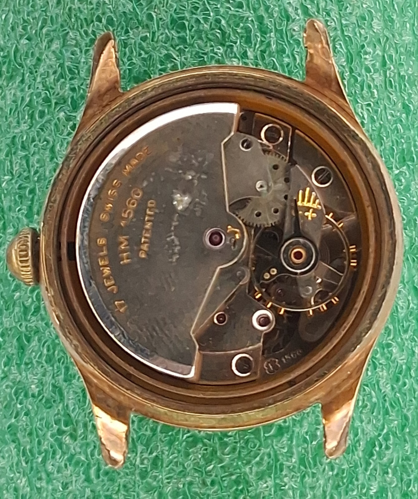 Lot W81 Mens Nacar 17J Automatic Auto Movement Vintage Watch Parts