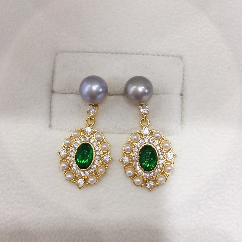 Pearl earrings , Silver Earrings , handmade earrings for women, AAAAA quality