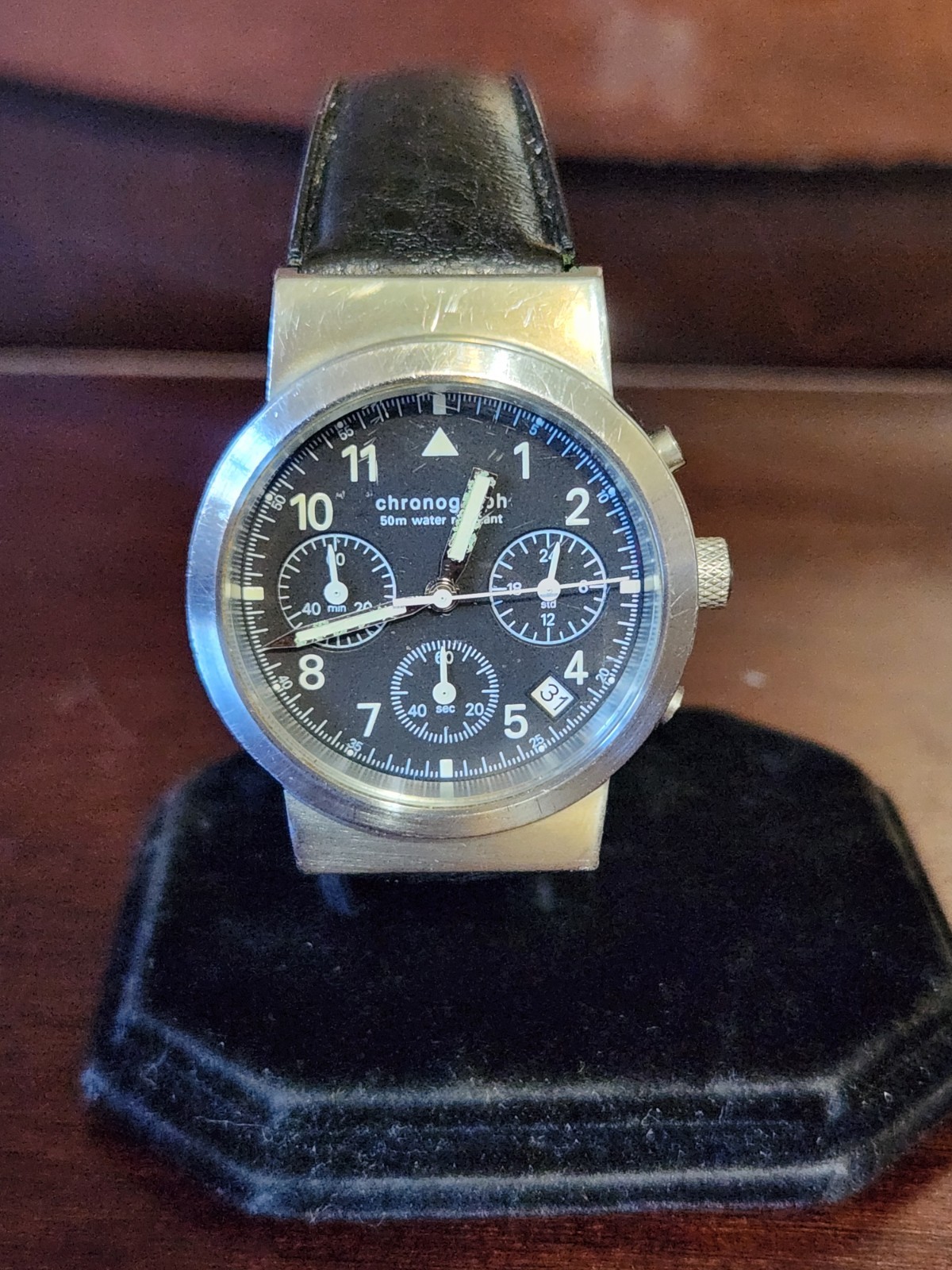 Vintage Herren Armbanduhr Opel Chronograph Men’s Quartz Watch