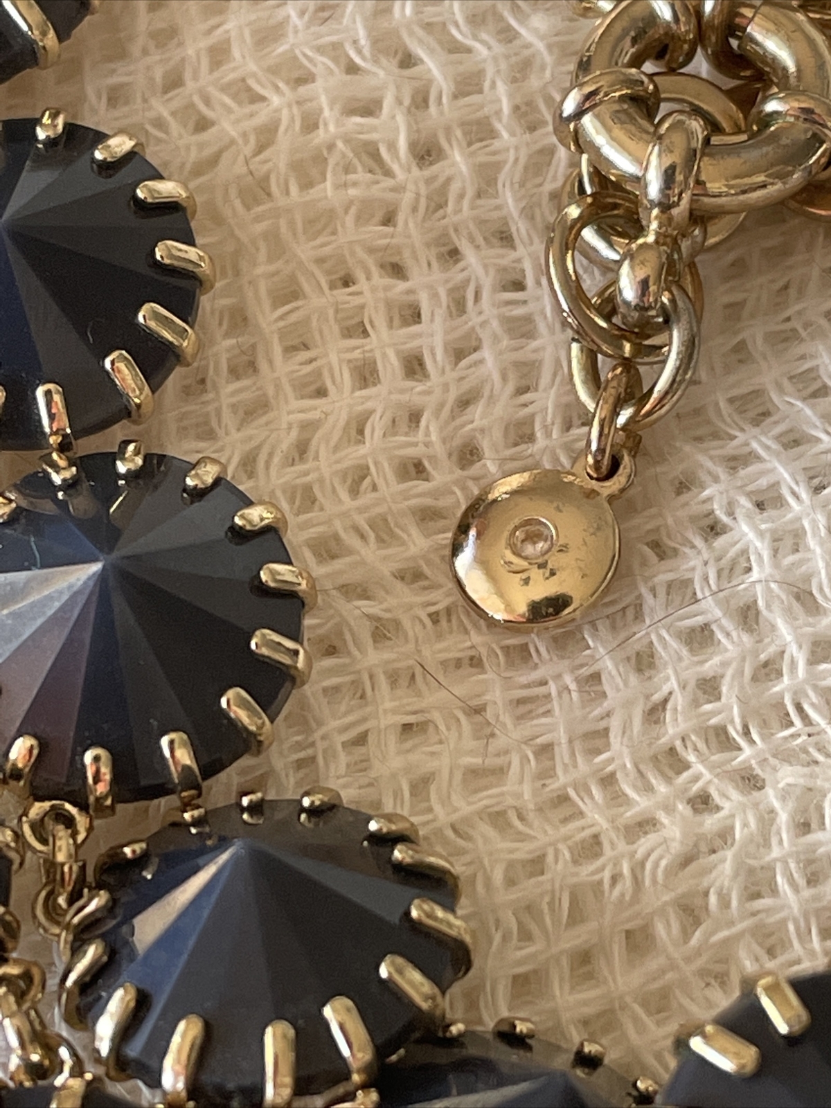J Crew Necklace Venus Flytrap Tivoli Blue Stones
