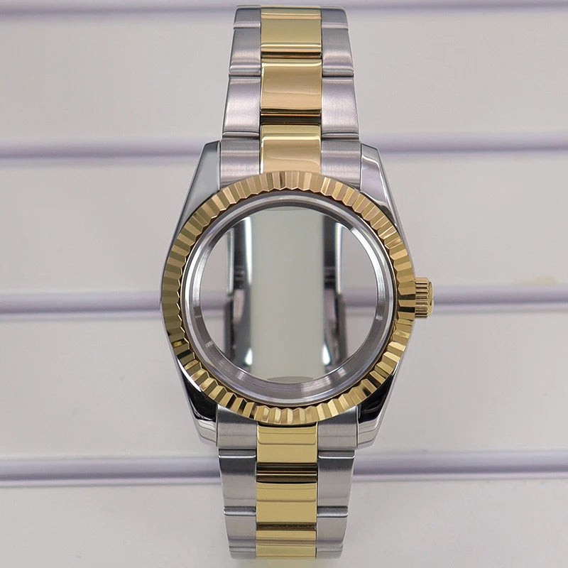 36/39mm Watch Cases Set Sapphire Glass For NH35 NH36 NH34 NH70 8215 Datejust