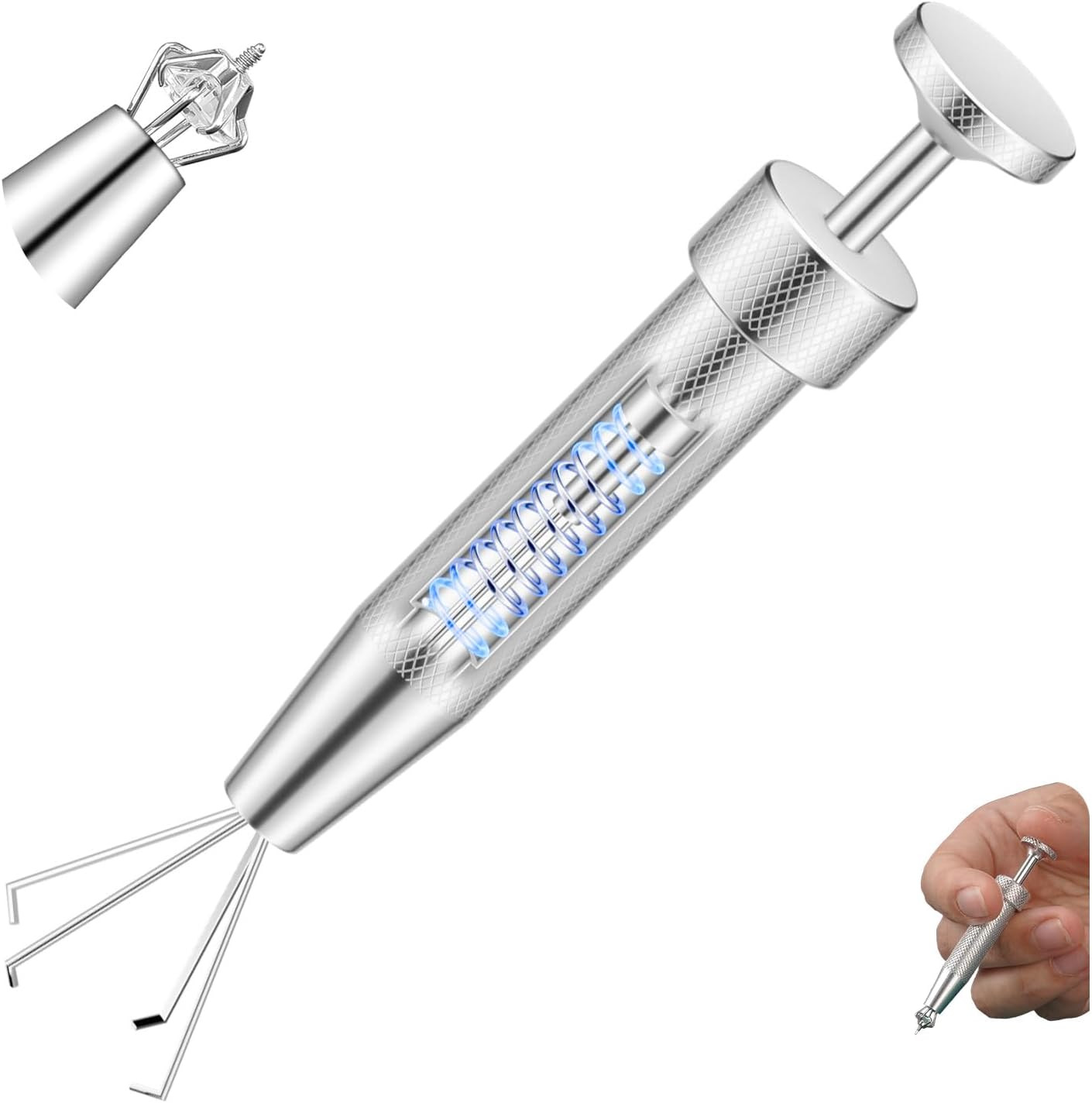 Upgraded Anti-Slip Piercing Ball Grabber Tool for Changing Jewelry-14G 16G 18G 2
