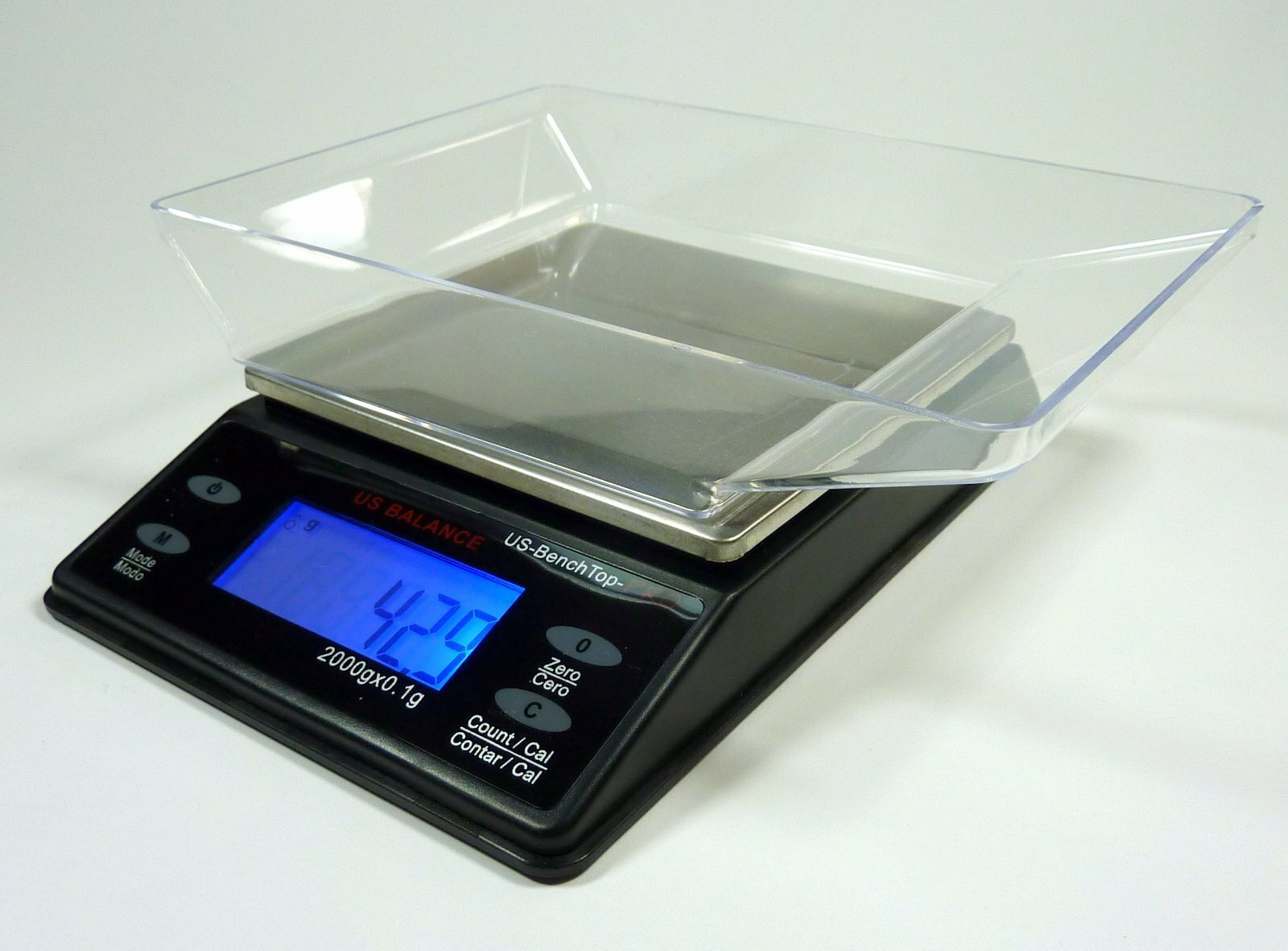 2000g x 0.1g Table Top Digital Scale Gold Herb Gems Gram Oz Calibration Weight
