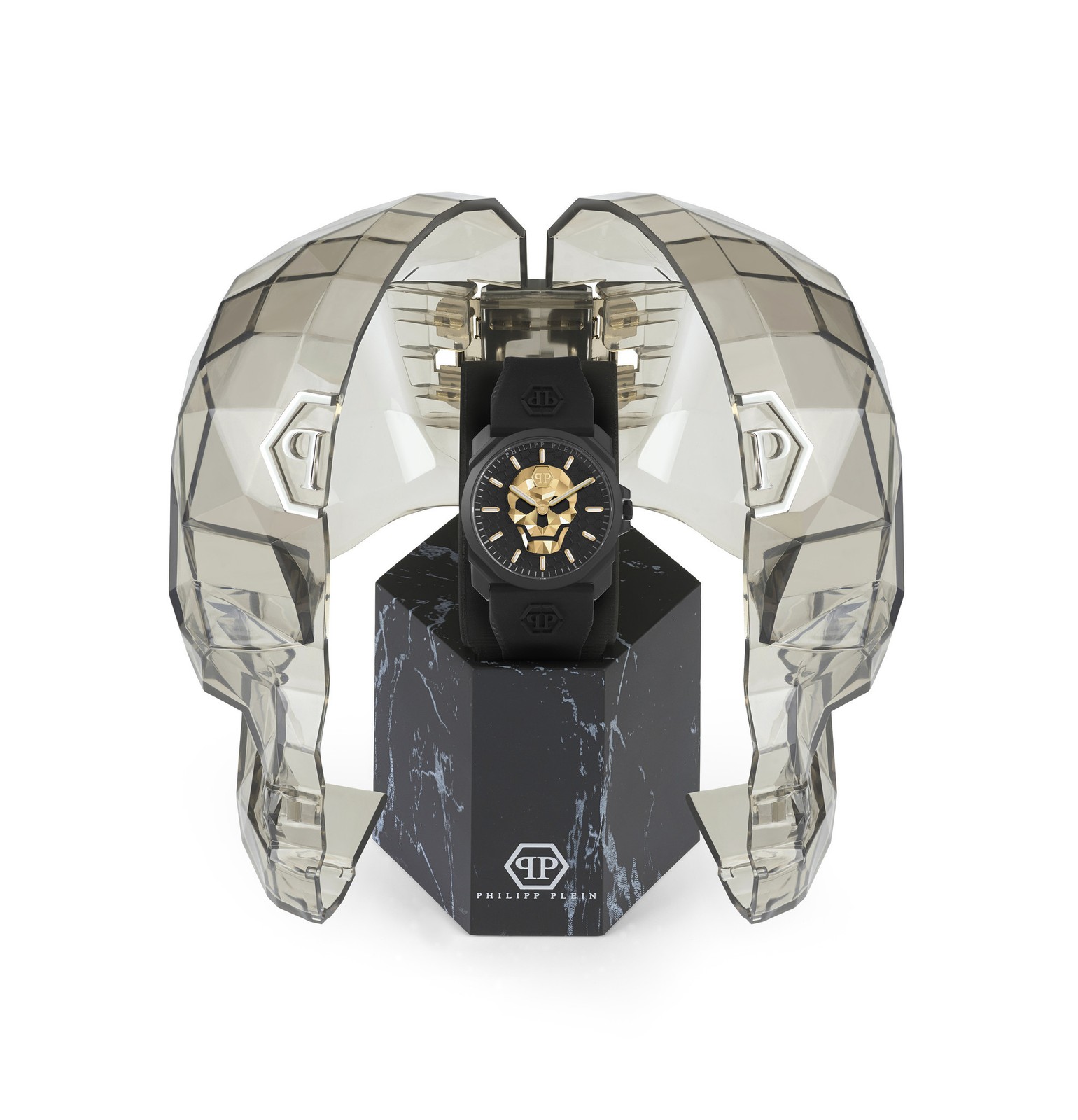 PHILIPP PLEIN SKULL KING PWLAA0322 Silicone Black Men’s Watch