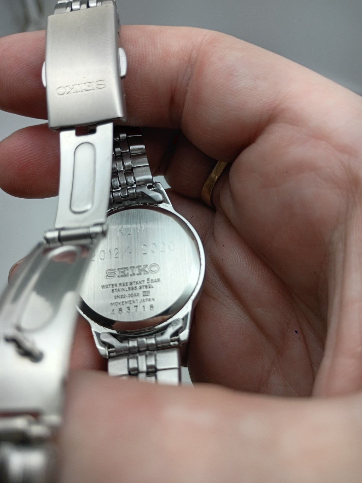 Seiko Mens Watch Cummins Engines Japan 6N22-00A0 5 Bar Stainless Silver Tone 321