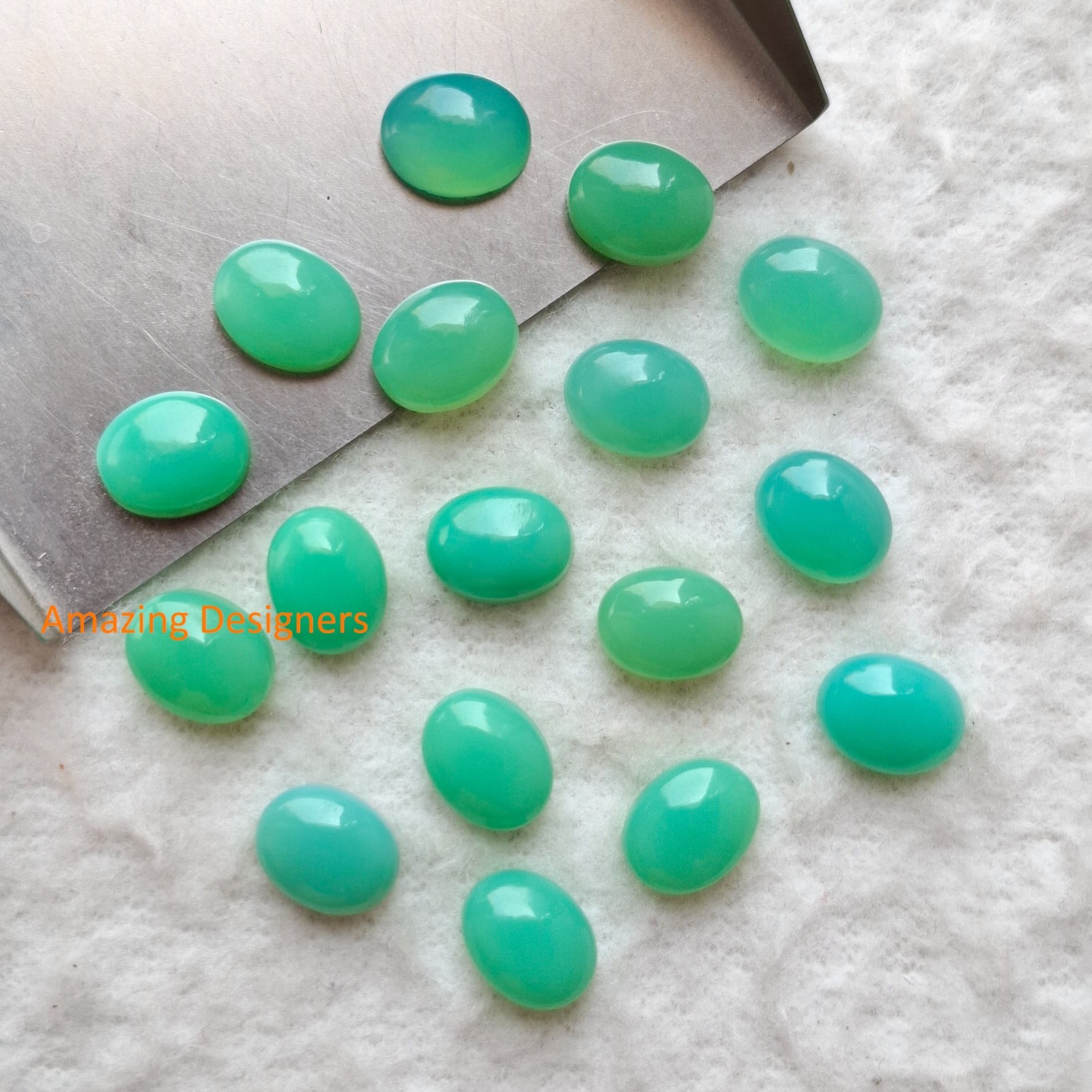 Natural Chrysoprase Oval Cabochon 5x7mm to 12x16mm Loose Gemstone