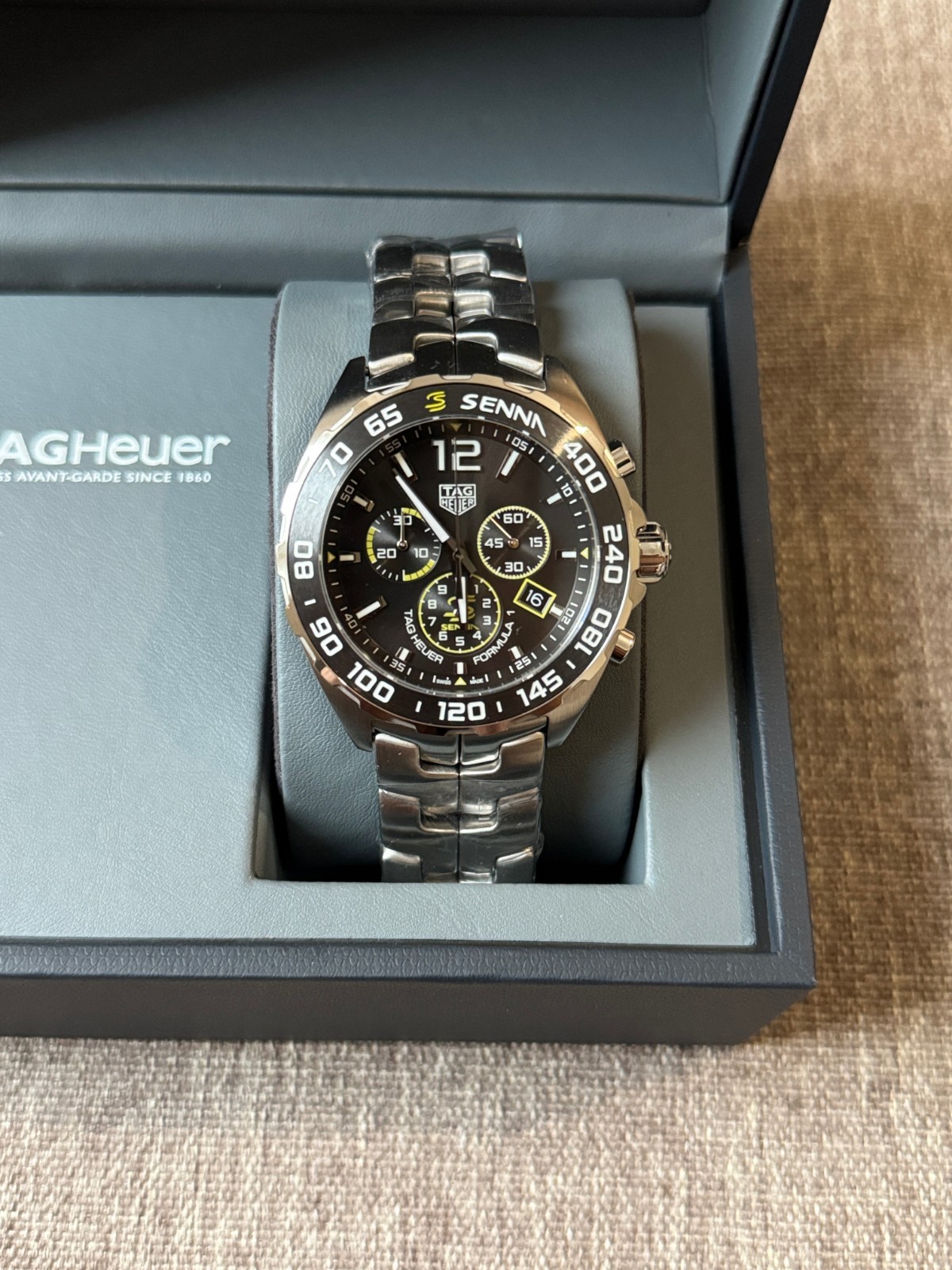 TAG HEUER Formula 1 Ayrton Senna Chronograph Quartz Men’s CAZ101AF