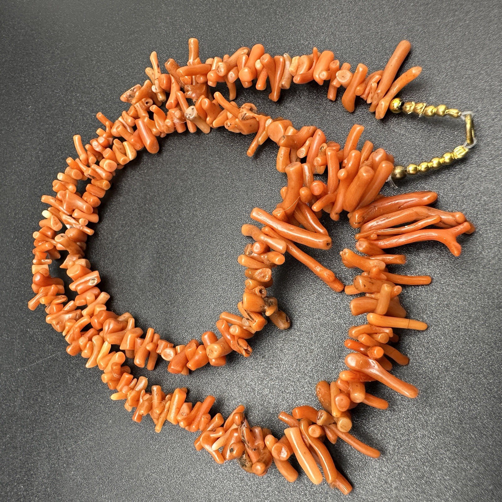 Wonderful ￼29,2 gram Antique natural coral necklace Rare