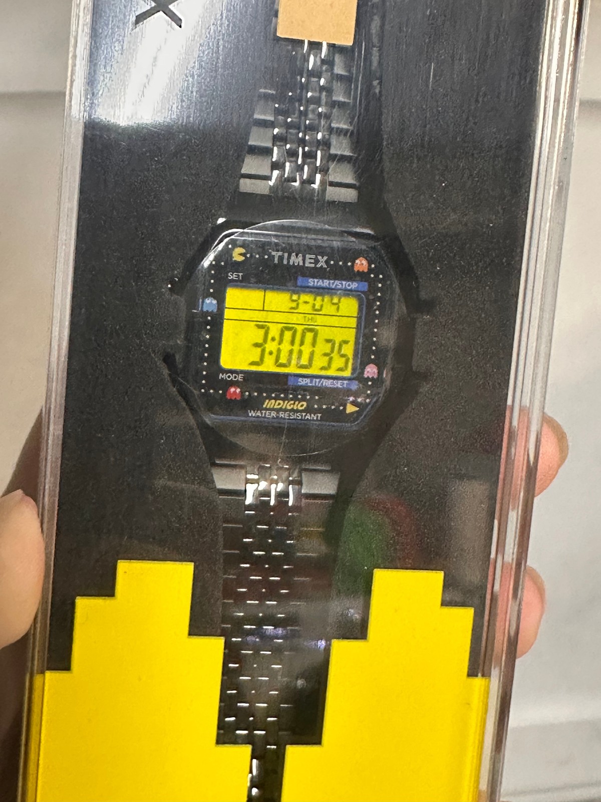 Timex Pac-Man T80 Digital Watch Black Unisex Retro Video Game Indiglo