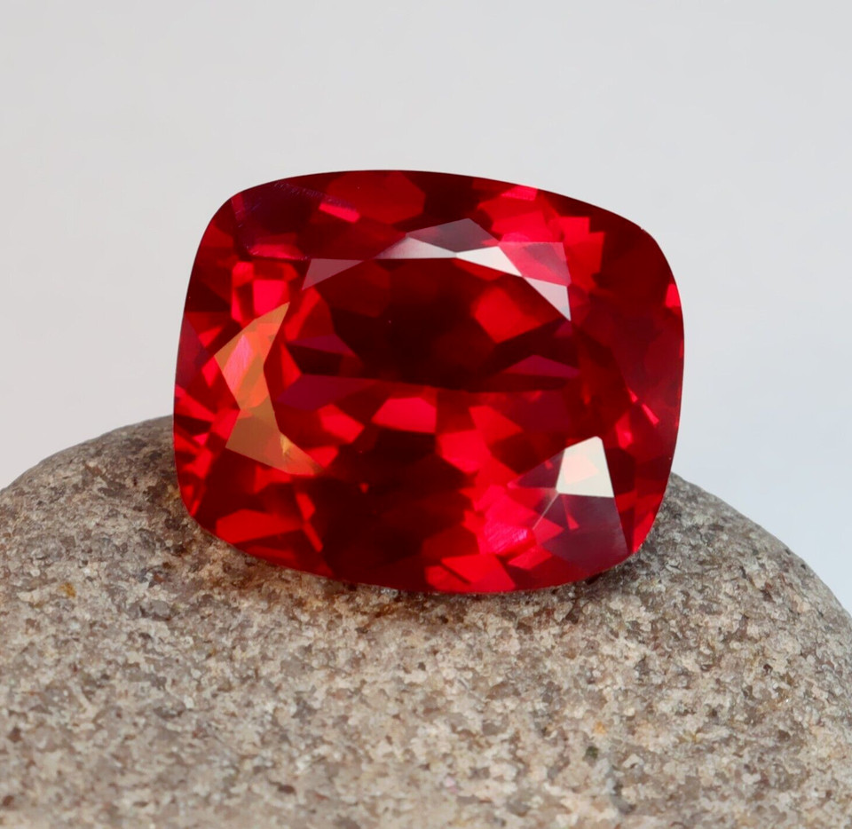 10.10 Ct Natural Certified BURMA Pigeon Blood Red Ruby Unheated Loose Gemstone