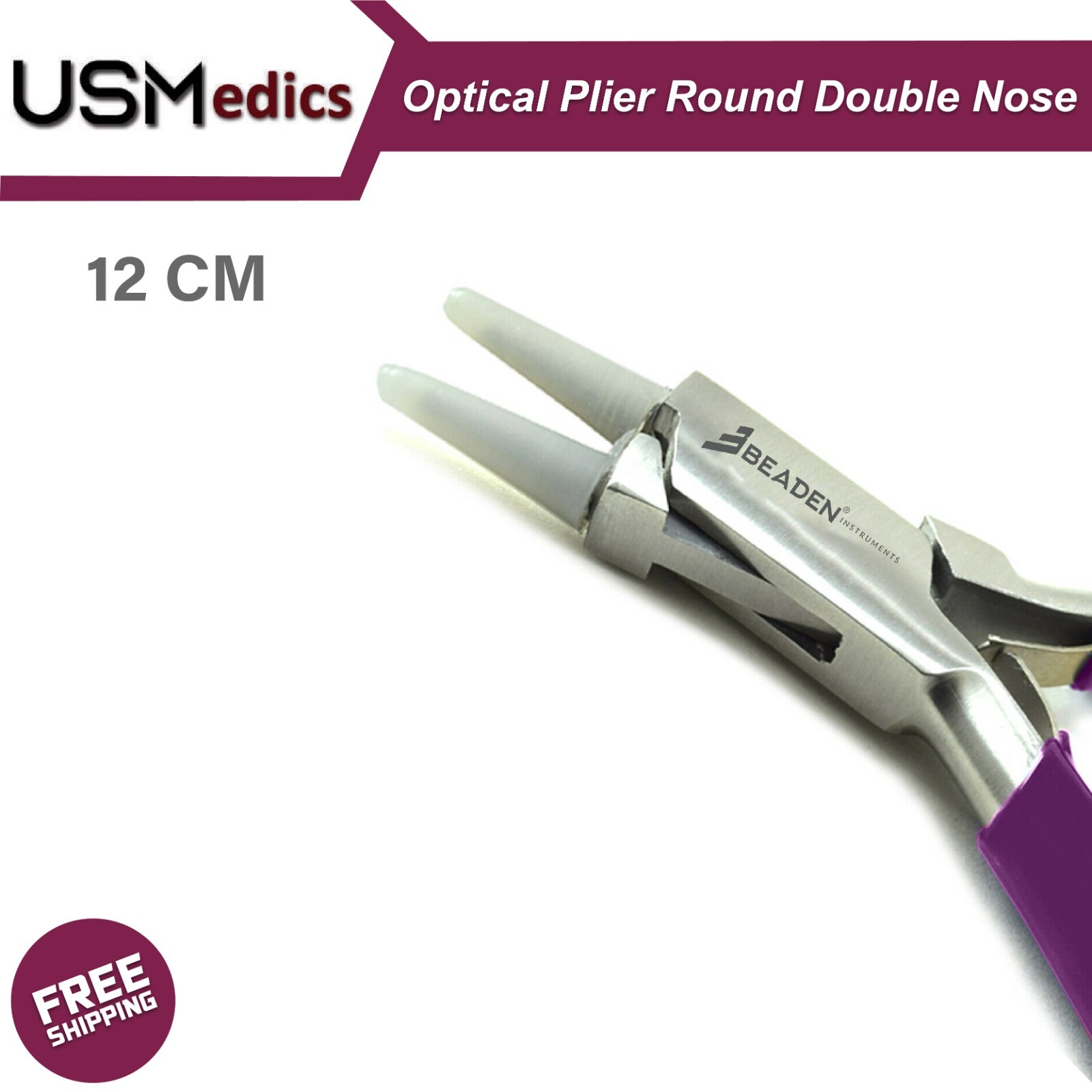 Optical Jewelry Round & Flat Nose Pliers Nylon Jaw Hand Instruments NEW BEADEN®