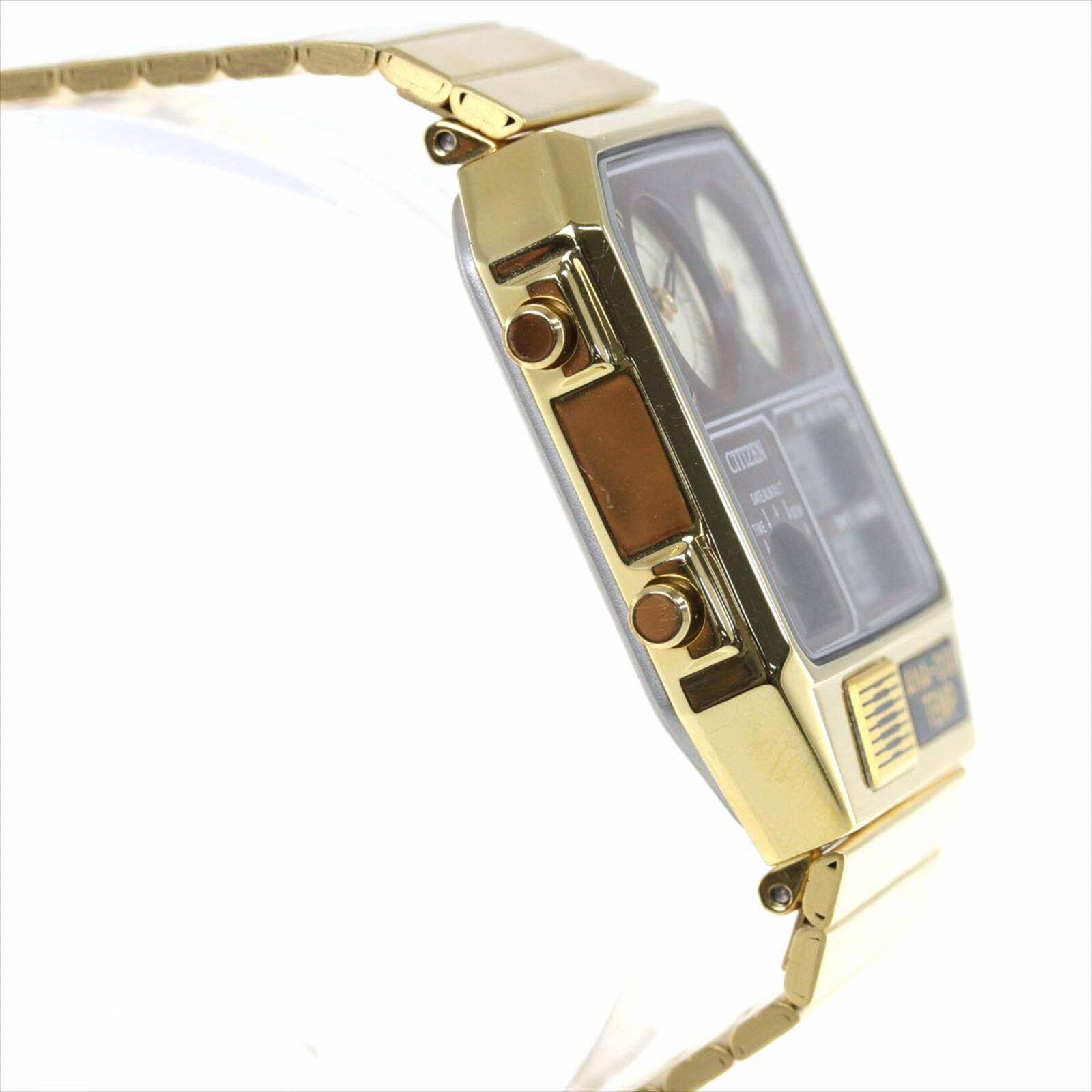 CITIZEN ANA-DIGI TEMP reprint model watch gold JG2103-72X from japan NEW