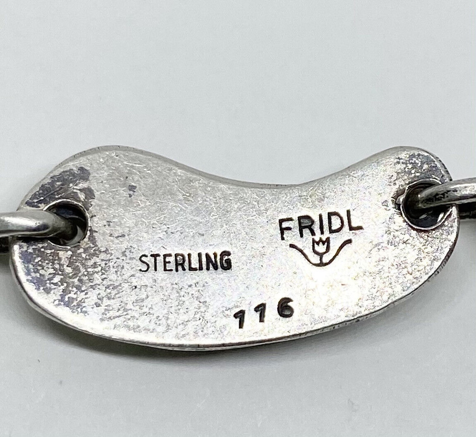 Fridl Silver Bracelet 925 Sterling 116 SIGNED FRIDL BLUMENTHAL 20.99g 7.25″ Read