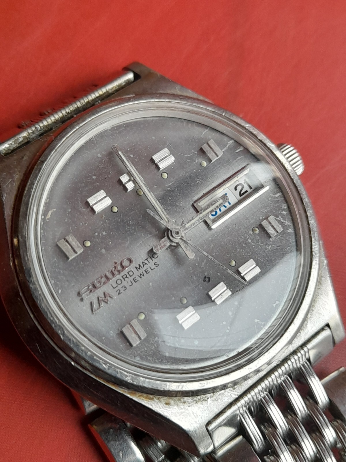 Rare Vintage SEIKO LM 5606-7010 23j Mens Automatic Watch _3047
