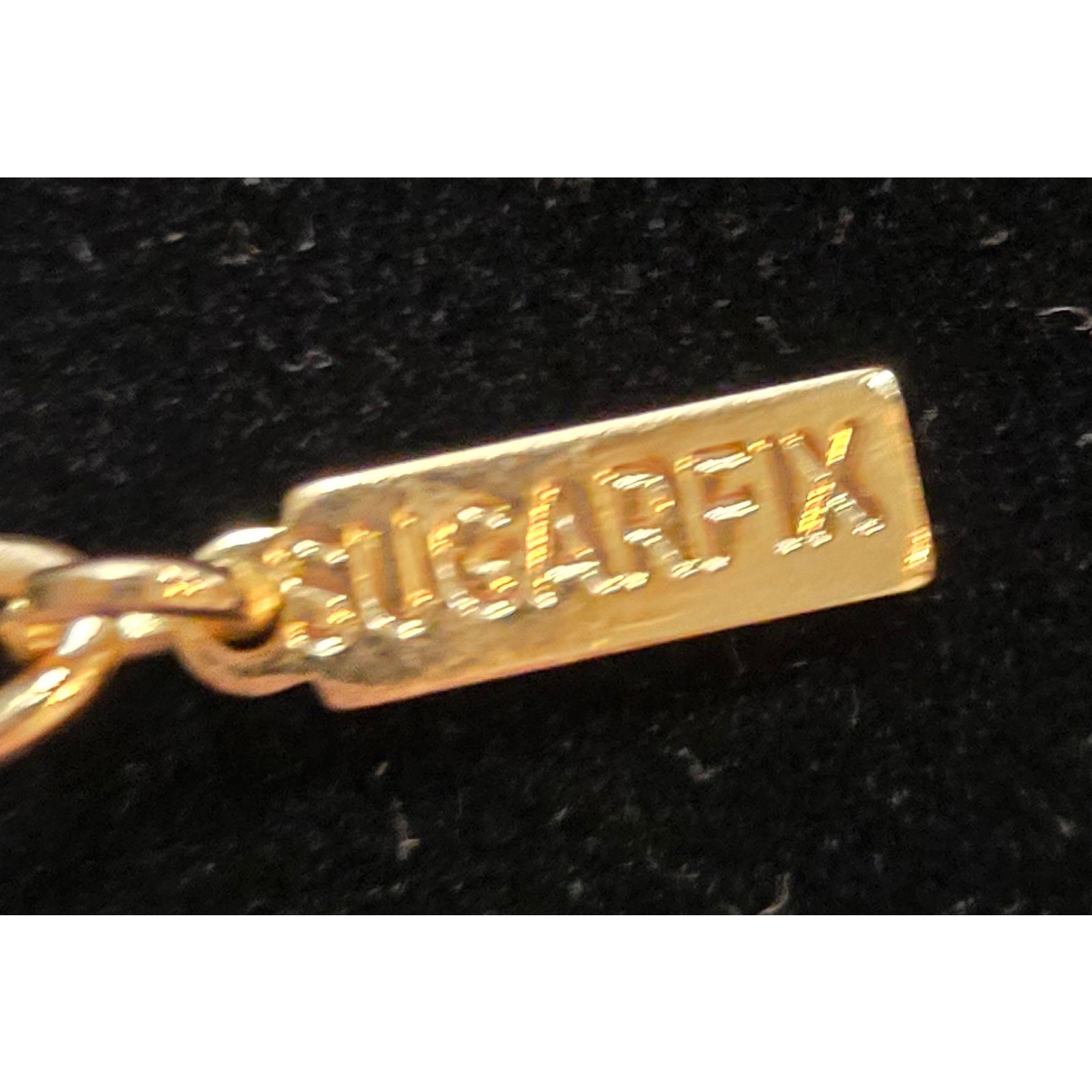 Sugarfix by BaubleBar gold tone triple layer lariat Y necklace