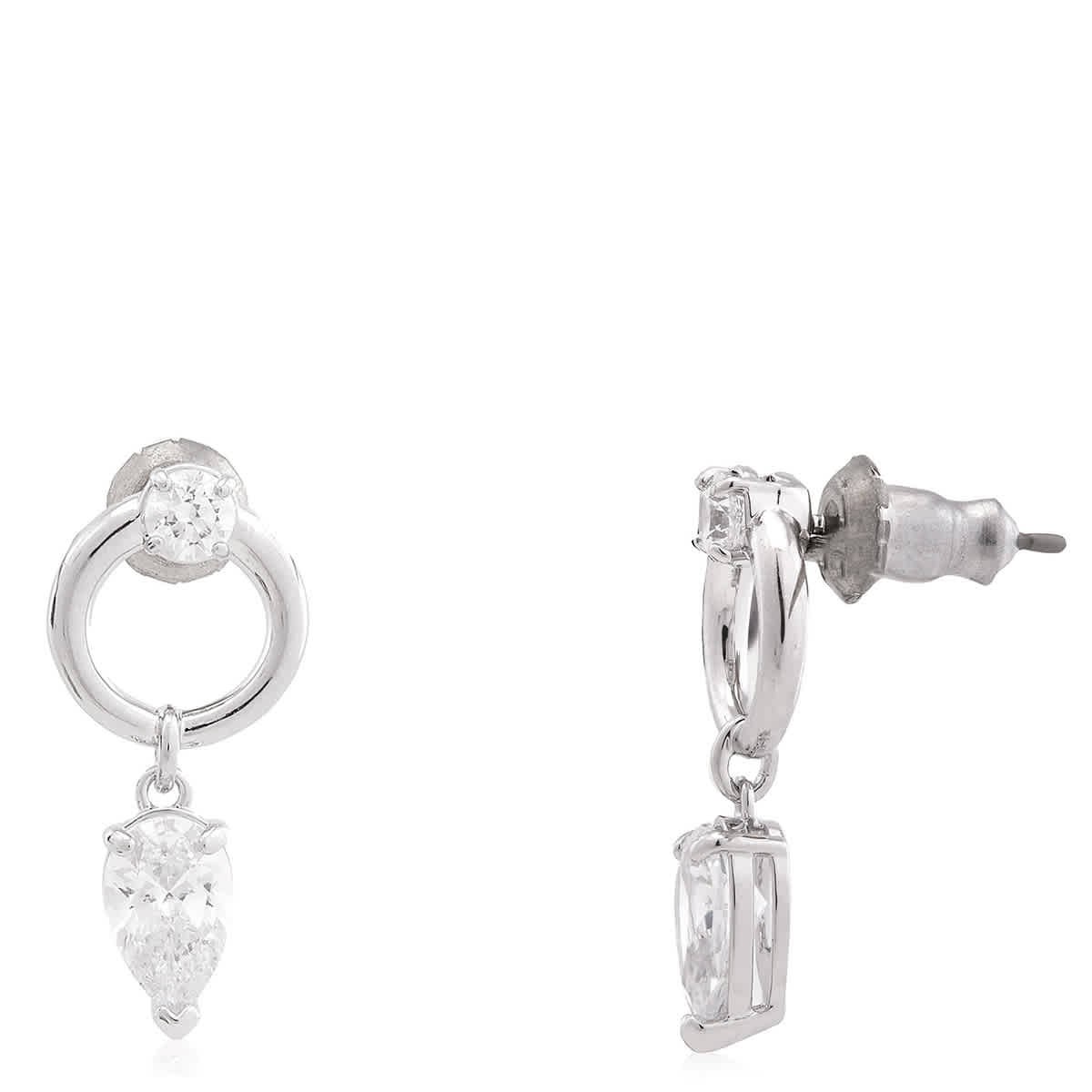 Swarovski Mesmera Rhodium Plated Drop Earrings