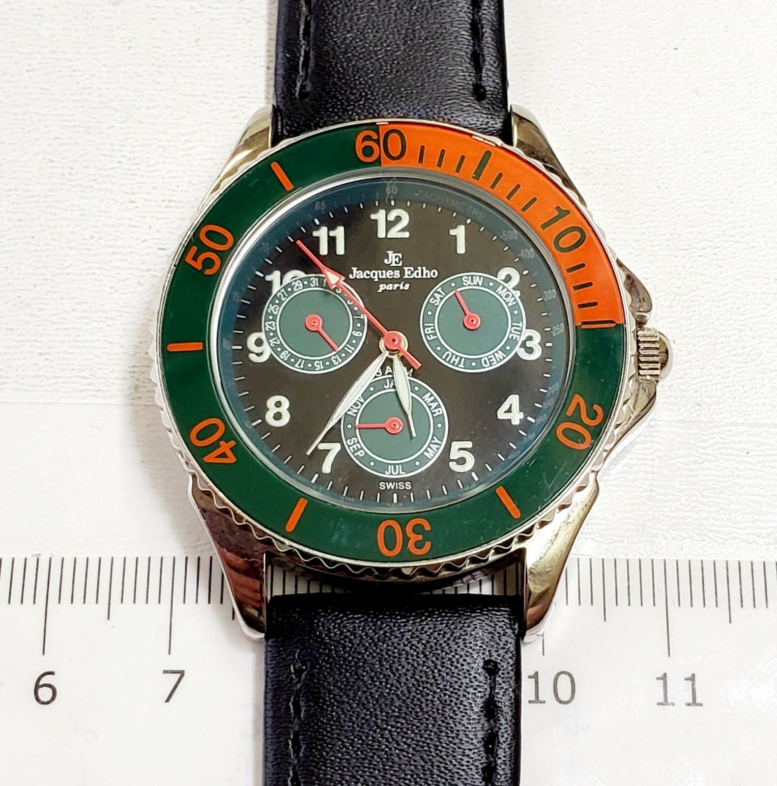 RARE,UNIQUE Men’s SWISS MULTIFUNCTION Watch JAQUES EDHO 790/4E