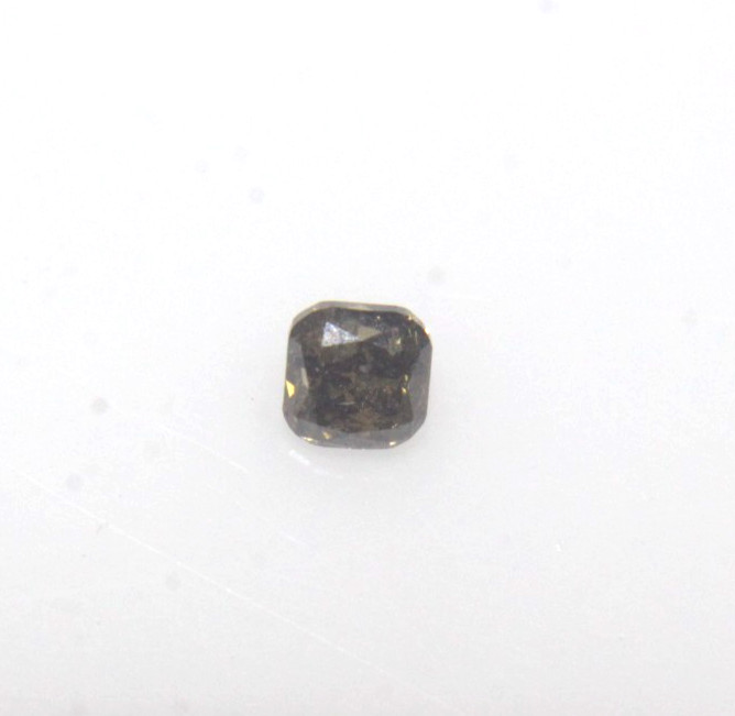 0.11Cts Cushion Shape Fancy Yellow Color Rose Cut Diamond 2.56×2.51×1.85 MM
