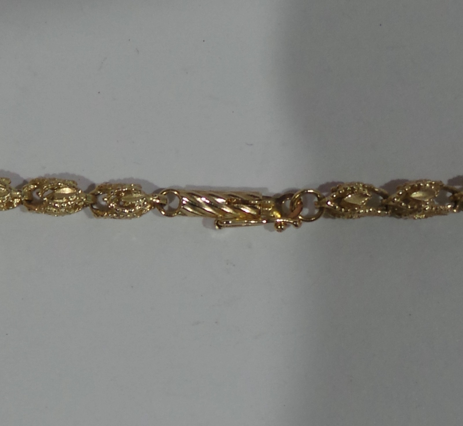 Solid 14k 585 Yellow Gold 20″ Turkish Link Chain Necklace 17.2g 3.8mm