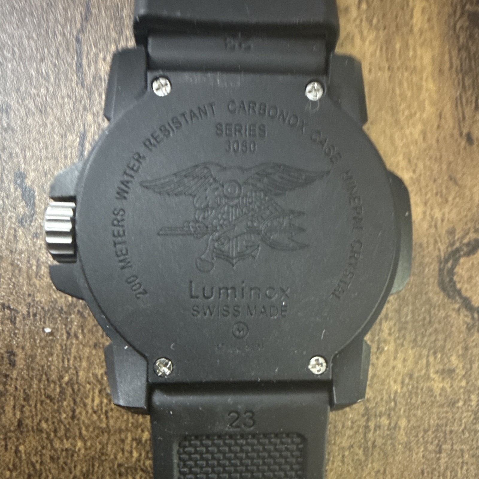 Luminox Navy SEAL Men’s Diver 200m 44mm Quartz Carbon Rubber Strap Box