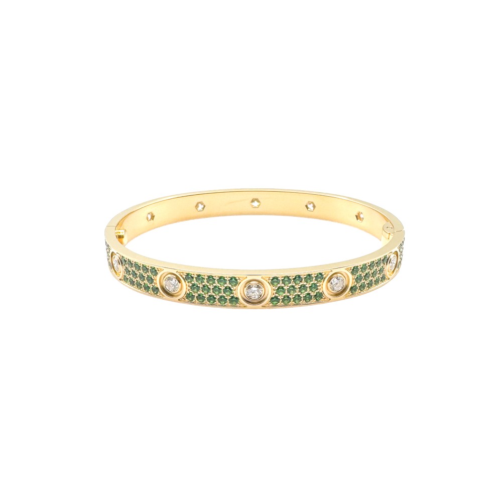 Cartier Love Bracelet 18K Yellow Gold Diamond and Tsavorite