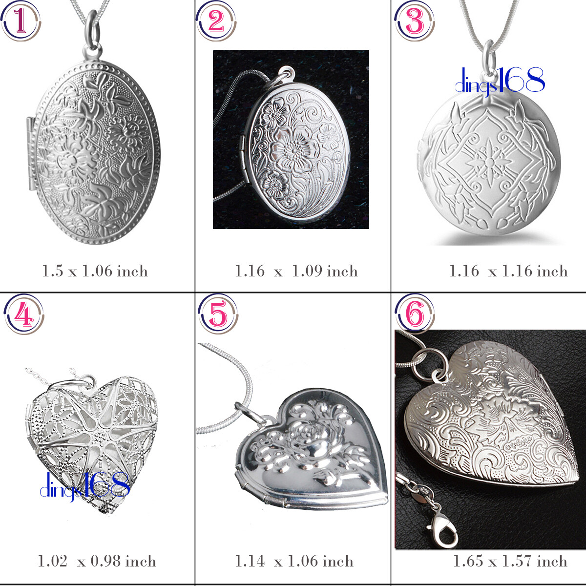 Designer Inspired Genuine 925 Sterling Silver Photo Locket+ 16″-38 Inch Necklace