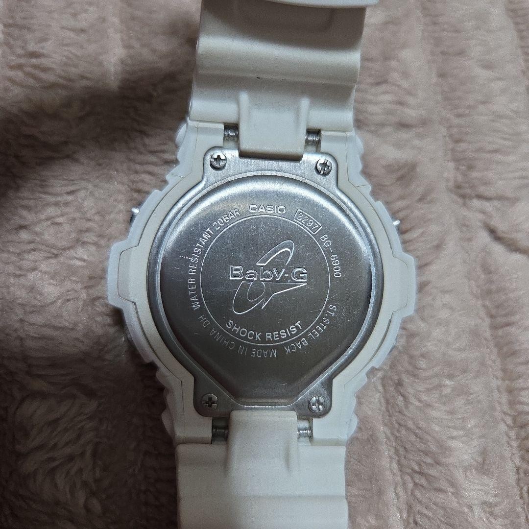 CASIO BABY-G BG 6900 white digital wristwatch