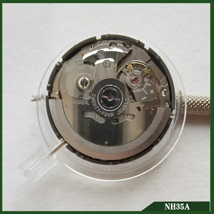 NH35 NH35A Automatic Mechanical Watch Movement at 3/3.8/6 White/Black Date Disc
