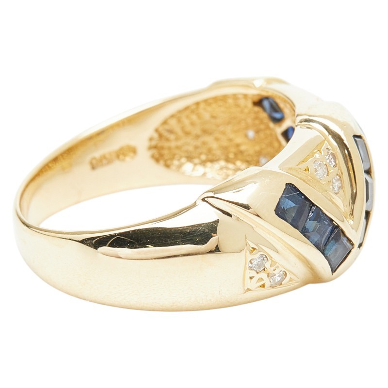 AUTHENTIC Ring ring K18YG yellow gold #13(JP Size) Women