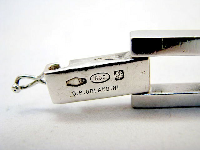 Orlando Orlandini Armband 71,26 g. Silber 800 Unoaerre Arezzo Italien um 1960
