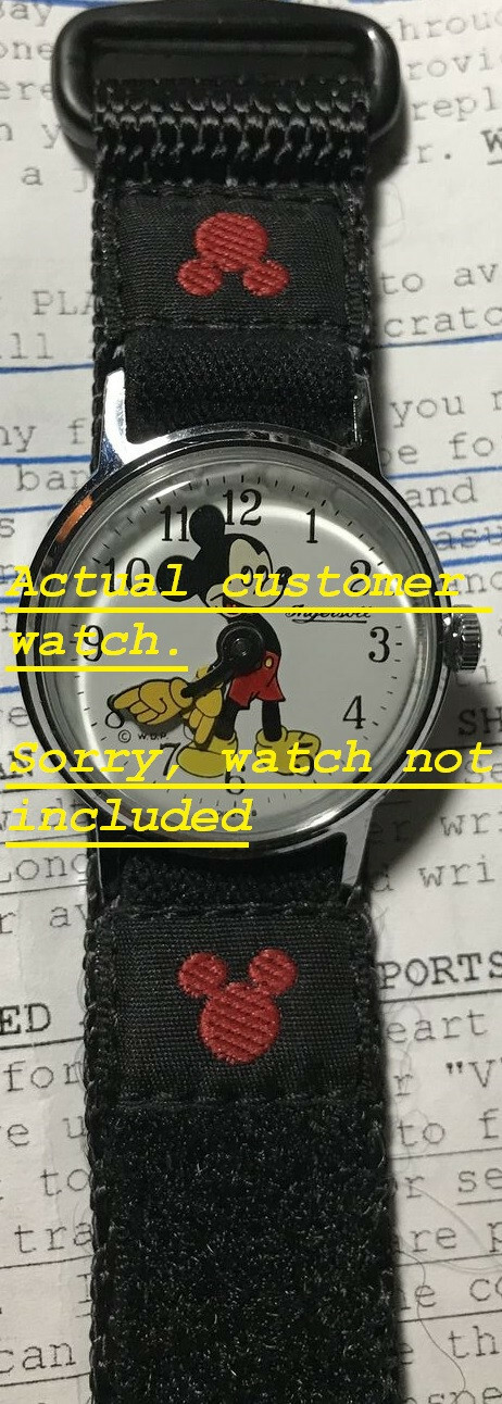 Fits Small Womens Kids 12-16mm Nylon Sport Timex Disney Mickey Mouse Watch Band