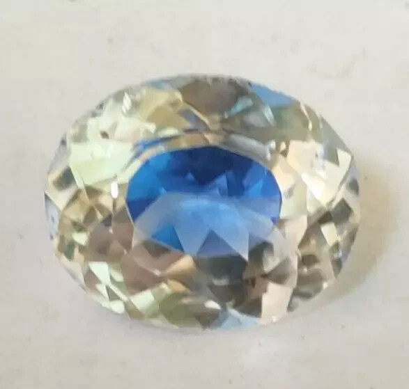7.00 Ct. Oval Natural BI-Color Pitambari Sapphire Cut Loose Gemstone for Gifts