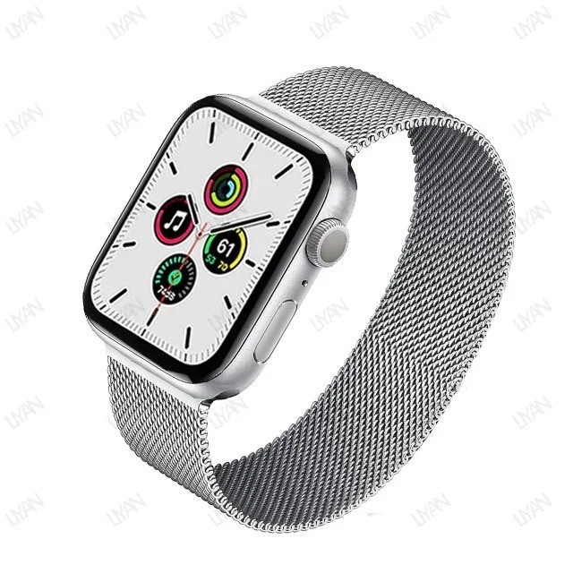 Milanese Loop for apple watch band 44mm 45mm 40mm 41mm 46-42mm pride bracelet iw