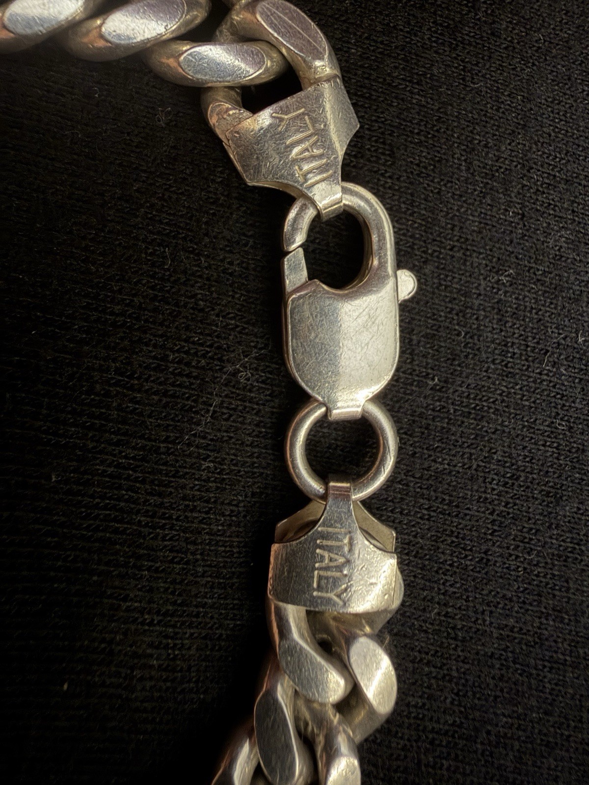 925 Sterling Silver Solid 38.6grams Miami Cuban Link Bracelet 9mm