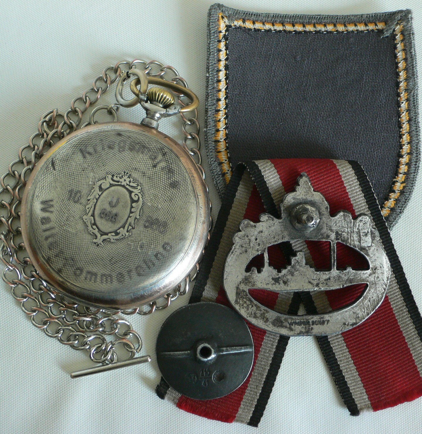 WATCH GERMAN WW2 U-Boat U-866 10.FL Kriegsmarine Navy Chopard L.U.C Pocket Watch