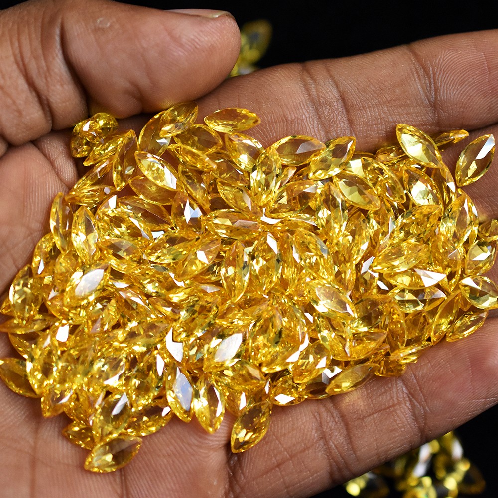 10×5 mm 2.40 Ct NATURAL Yellow Sapphire Flawless Marquise Cut Certified Gemstone