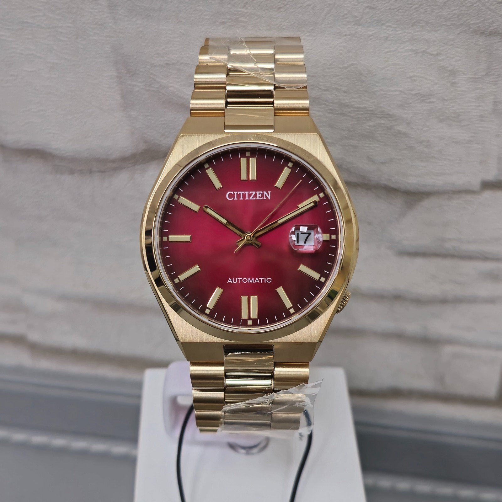 Citizen Tsuyosa NJ0153-82X Automatic Red Dial Stainless Steel 40mm Men’s Watch