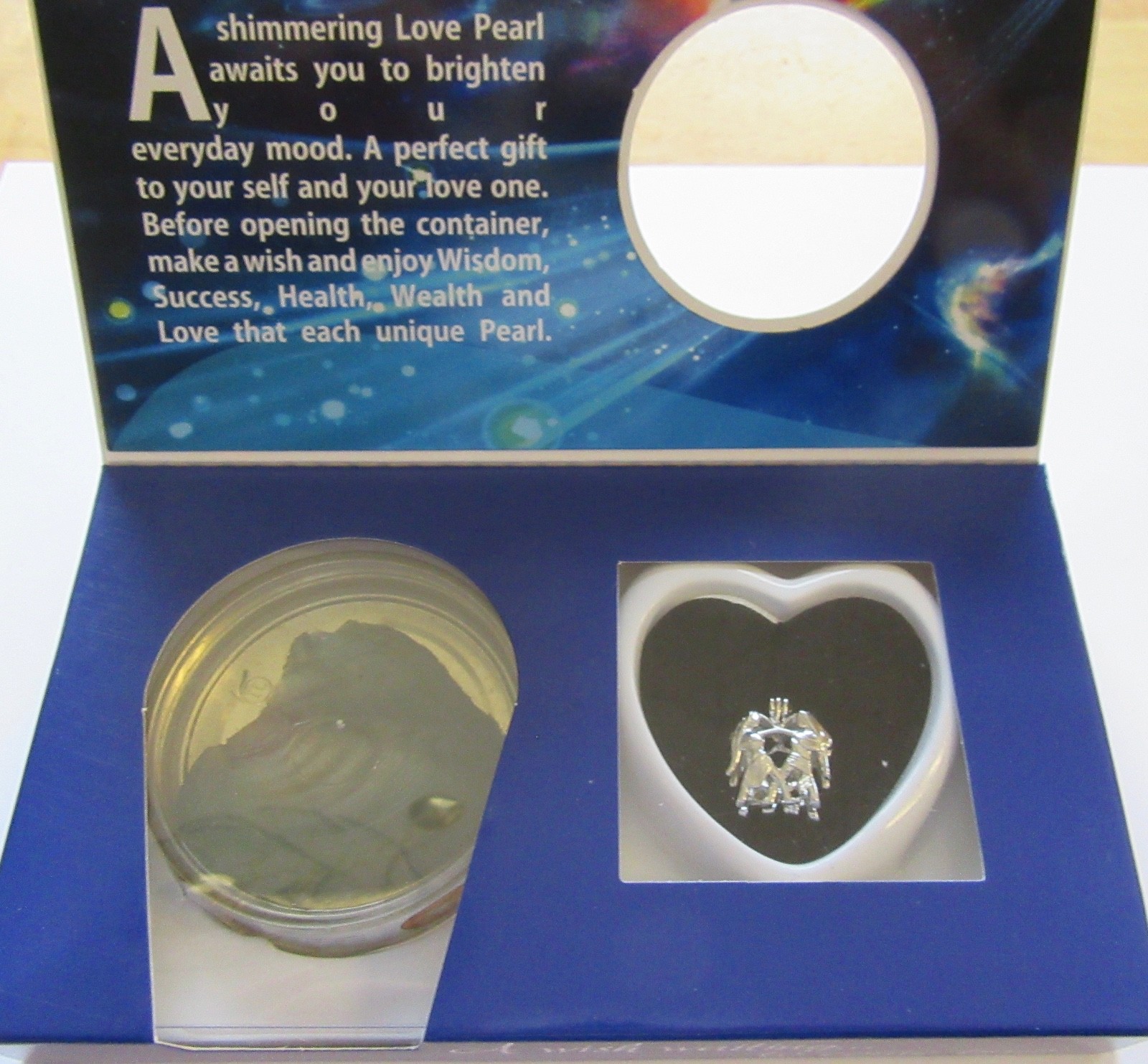 AQUARIUS Astrological Love Pearl Necklace & Pendant genuine pearl in oyster