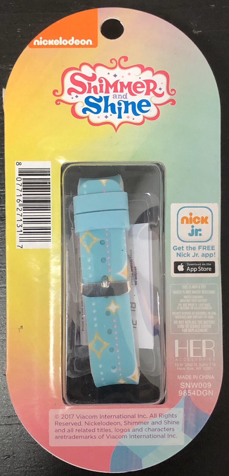 New Nickelodeon Shimmer & Shine Touch LED Watch 3+ Girls Light Up + Free Battery