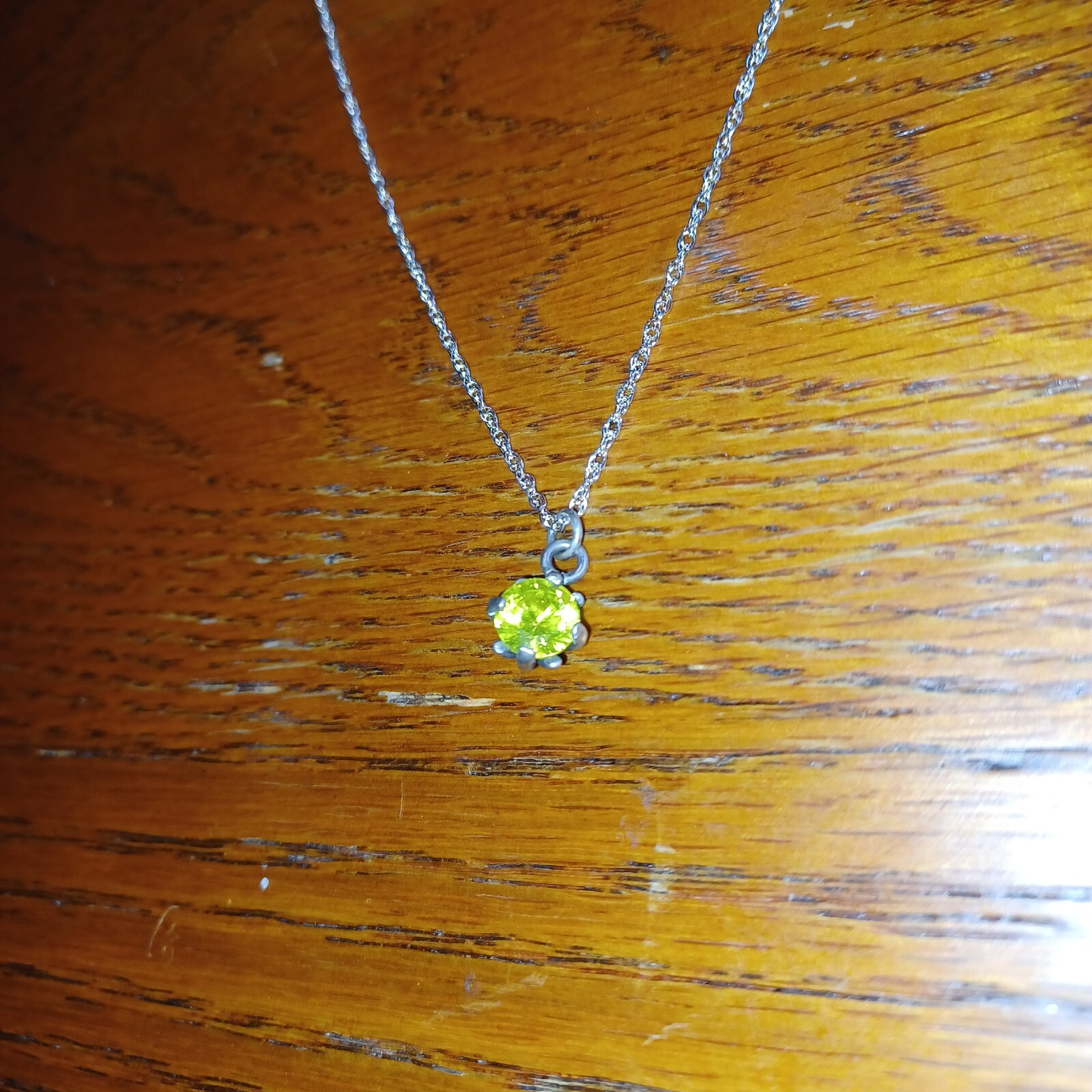 Handmade YAG Yttrium Aluminum Garnet Pendant – Sterling Silver – 18” Chain