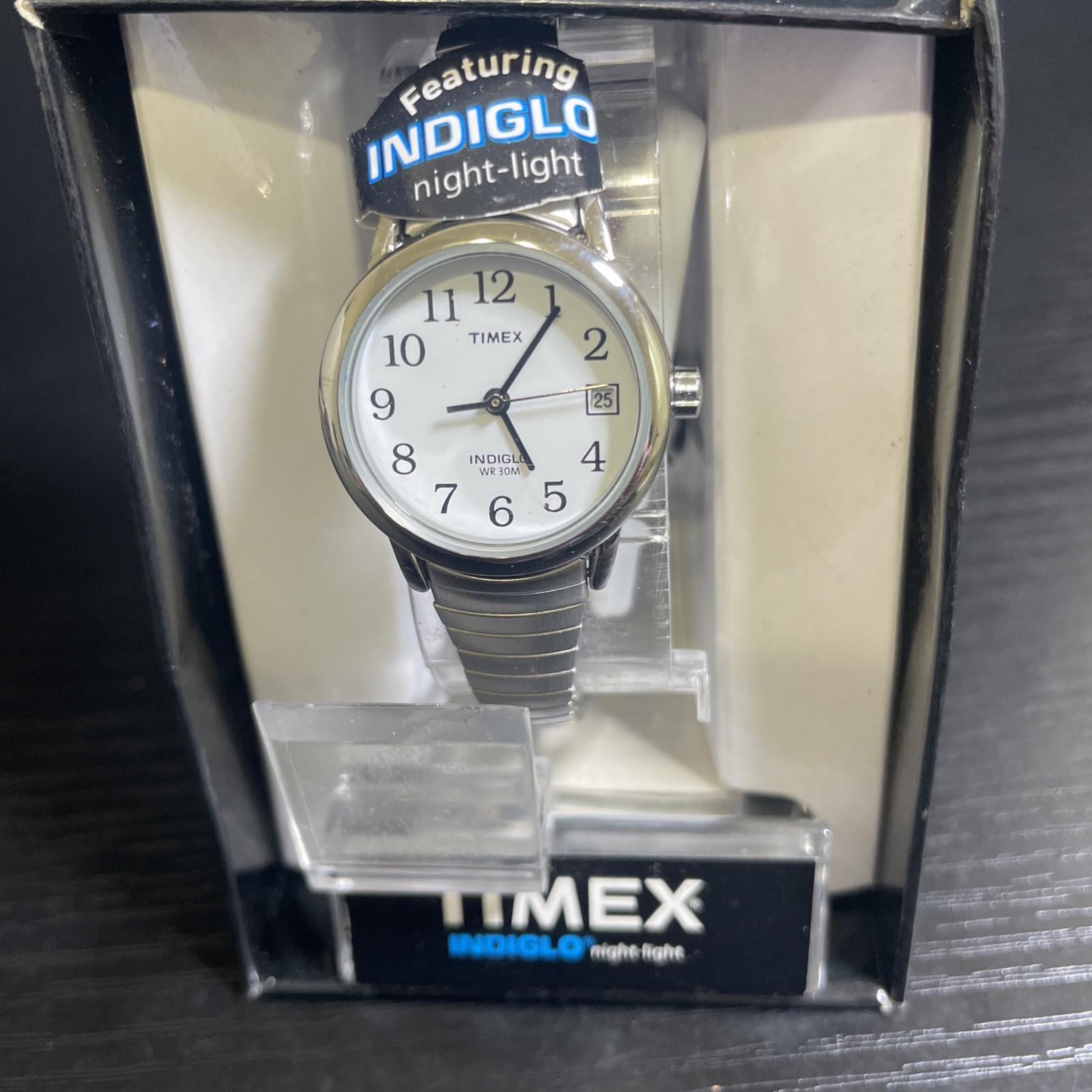 Timex Easy Reader T2H371 Women’s Indiglo Date Watch Box Not Running