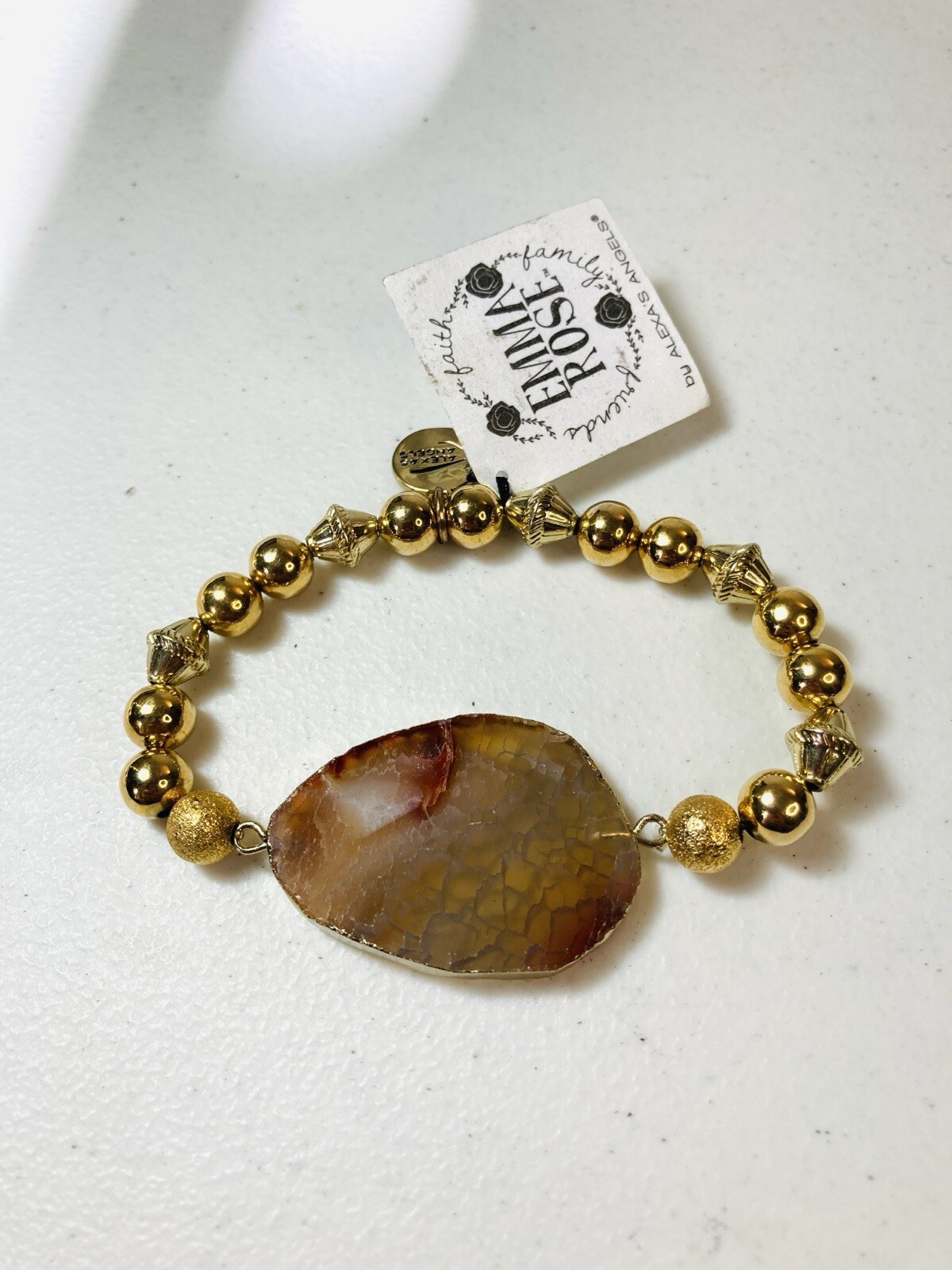 Alexa’s Angels – Emma Rose Stone & Bead Stretch Bracelet