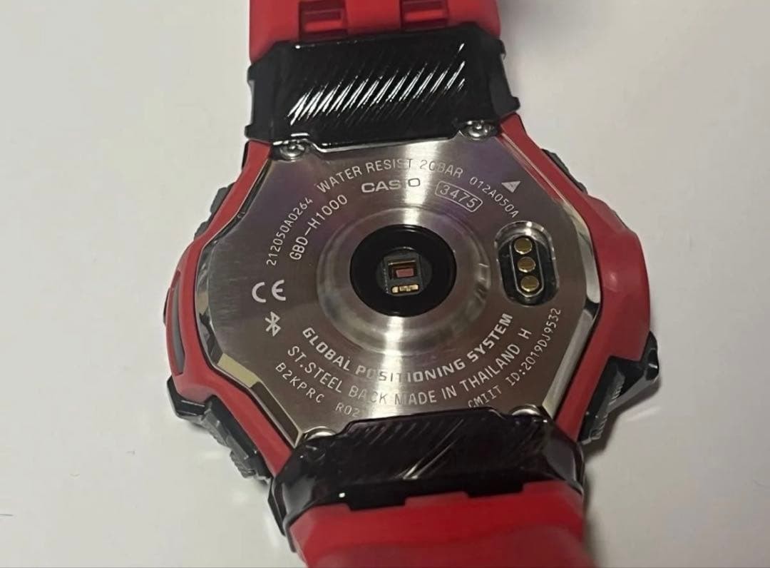 G-SHOCK G-SQUAD GBD-H1000-4A1JR GPS Heart Rate Red Used G804
