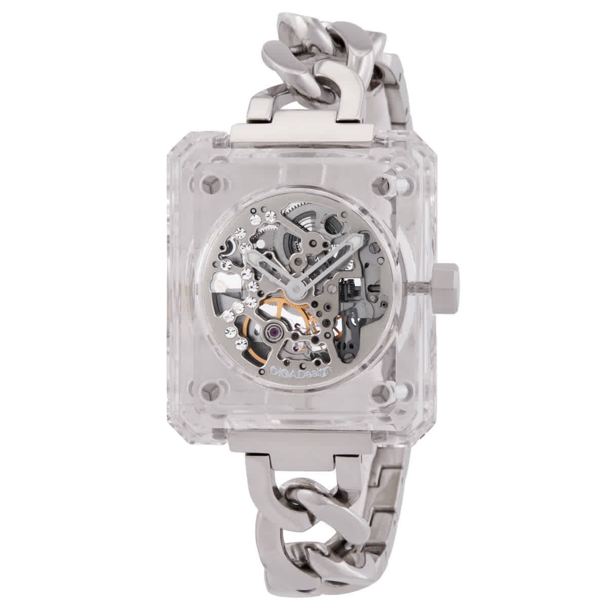 Ciga Design R032-CS01-W5WH Crystal Love Skeleton Dial 37 mm Women’s Watch New